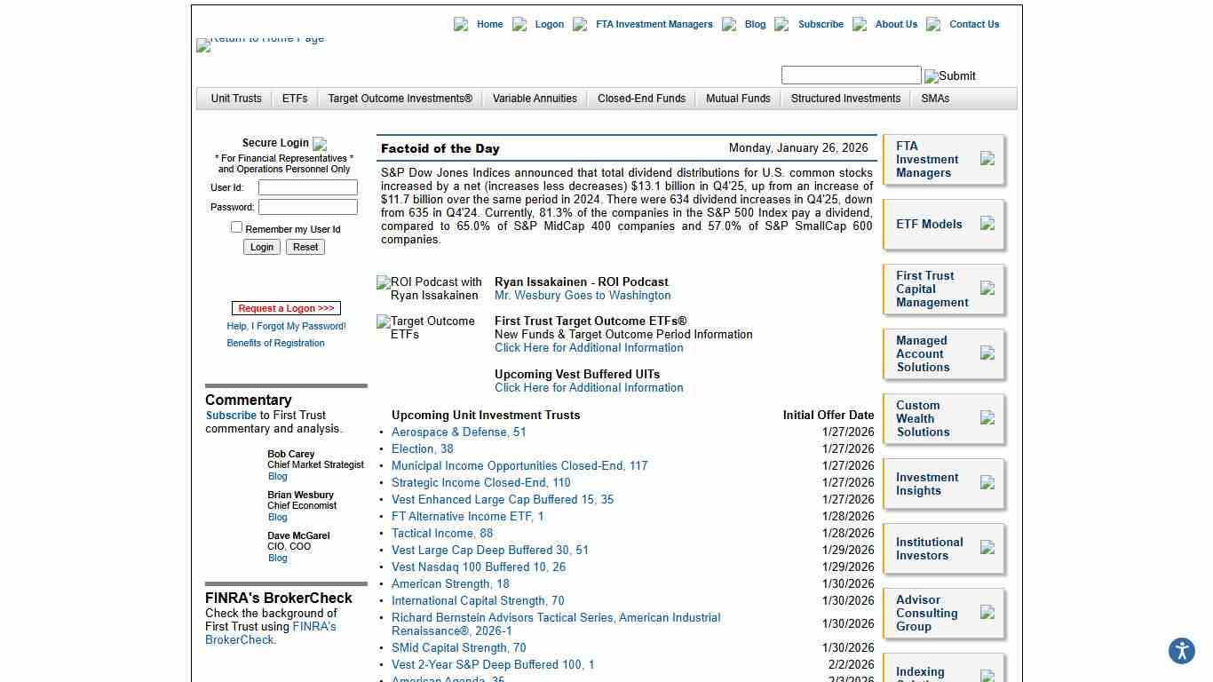 First Trust - www.FTPortfolios.com